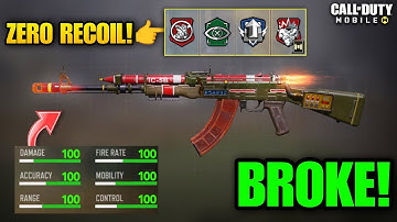 AK47 "0 RECOIL" GUNSMITH BUILD | Best AK47 Gunsmith Loadout | Season 11 COD Mobile