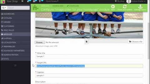 Prestashop 1.6 Change the Slider Images