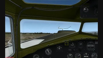 FSX Landing at KSTS (A2A Simulations B-17 w/ Accu-Sim)