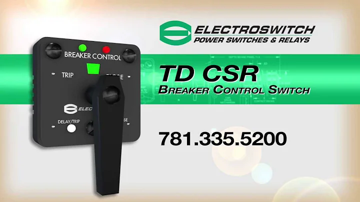 Electroswitch TDCSR -- arc flash safety