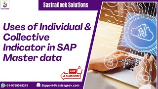 Uses of Individual & Collective Indicator in SAP Master data