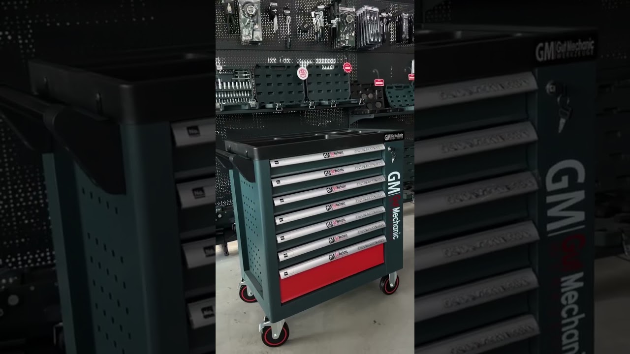 ШАФА-ВІЗОК ДЛЯ ІНСТРУМЕНТІВ GUT MECHANIC 7 ШУХЛЯД 900*770*460MM