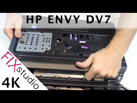 HP ENVY DV7 - disassemble & fan replacement [4K]