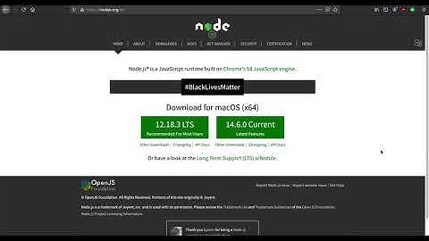 Install NodeJs on Mac in 2020