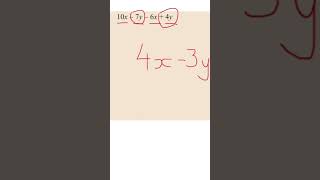 Collect Like Terms #maths #edexcel #exam #exam #mathswise #gcse #education #mathematics #fractions
