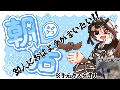 【 #朝活 #雑談  】30人におはようが言いたい！手元カメラ有り！【 #VTuber 】の配信サムネイル