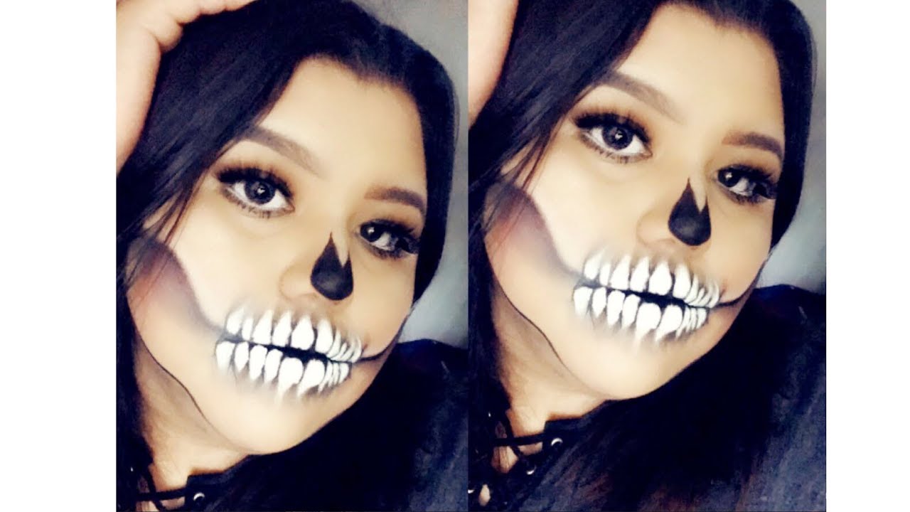 Easy Smokey Skull Makeup tutorial 👻