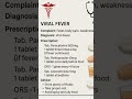 viral fever###easy #bams #medicine #mbbs #viral #fever ##easy notes #motivation
