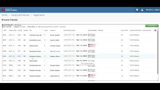 Advanced Course Search in Self Service Aiken