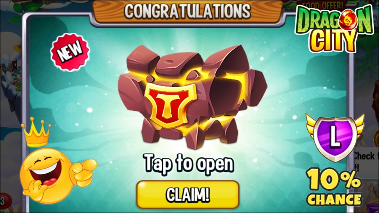 Dragon City Unlocked x1 Legendary FIRE & ICE Chest for FREE 2 😍