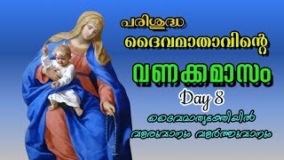 പരിശുദ്ധ ദൈവമാതാവിന്റെ വണക്കമാസം/Day 8/vanakkamasam /malayalam