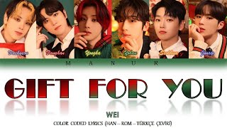 WEi (위아이) - Gift For You (Han- Rom- TÜRKÇE ÇEVİRİ) Color Coded Lyrics