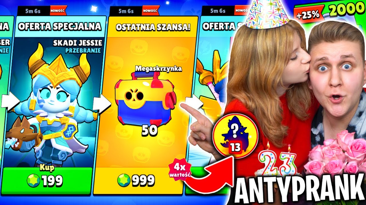 💖KUPIŁEM DZIEWCZYNIE 50 MEGA BOXÓW i SKINY na URODZINY! *13 PRZEDMIOTÓW + LEGENDA!* (ANTY PRANK)