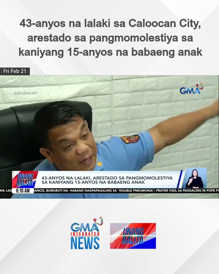 43-anyos na lalaki sa Caloocan City, arestado sa pangmomolestiya sa kaniyang... | Unang Balita