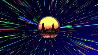 Neon Light Tunnel with Evening Beautiful City Loop6 | Loop Designs