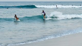 Skimboarding in to Waves at Malibu!