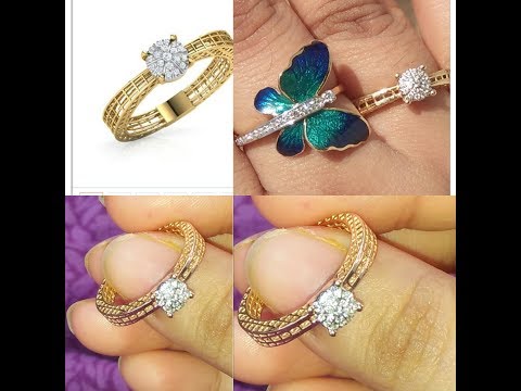 Affordable Diamond Ring Collection Under Rs 20000/-💍💎| Light Weight  Diamond Rings Starting at 1 gm💎🔥 - YouTube