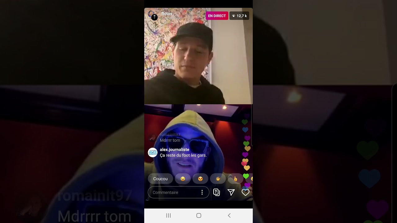 Live Instagram complet Dj Snake (PSG) et Florian Thauvin (OM)