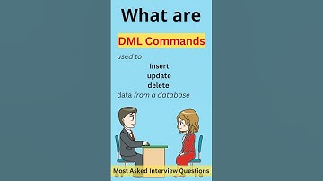 What are DML commands in SQL ? | INSERT, UPDATE, DELETE |  Data Manipulation Language