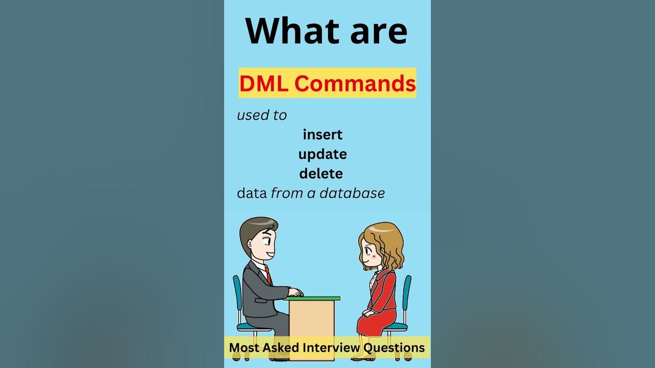 What are dml commands in sql insert update delete data