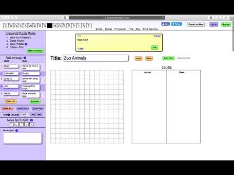 Crossword Puzzle Maker | How to Make a Crossword Puzzle with Crossword Hobbyist