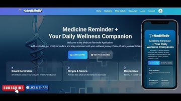 Medicine Reminder | Web Application 