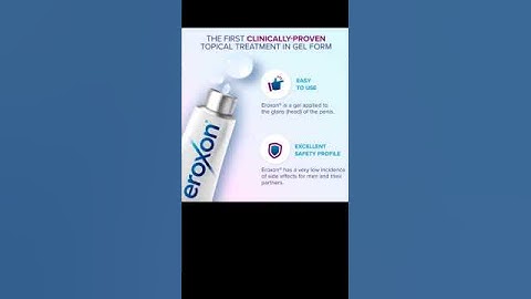 Eroxon gel for Erectile Dysfunction in Men | Fast acting Eroxon gel and FDA approved