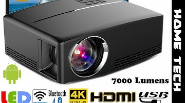 Multimedia 4K 1080P WiFi Android Bluetooth 3D LED Projector Home Cinema 7000LM C