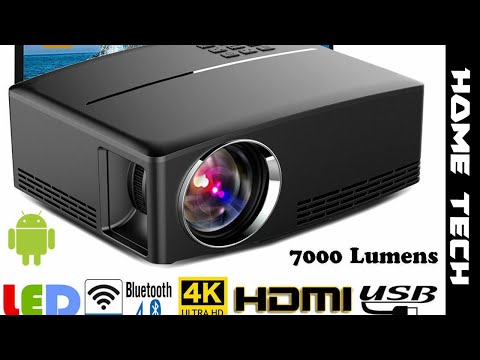 1080P 3D LED 4K Wifi Bluetooth Projector Heimkino Beamer Multimedia HDMI 18000LM 