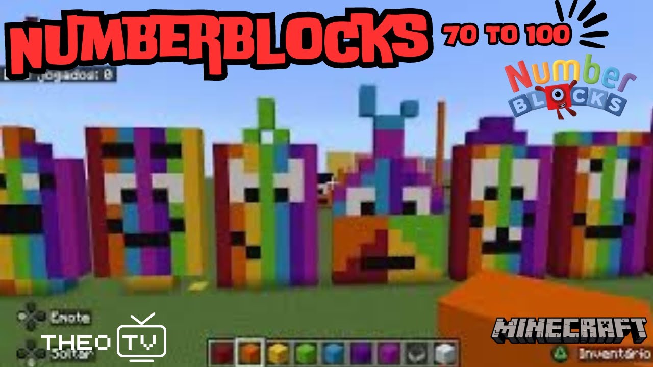 Numberblocks Minecraft Numbers 70 To 100 YouTube Numberblocks Minecraft Numbers 70 To 100 YouTube