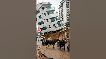 Earthquake Destroy Everything Landslide Disaster Shortvideo 