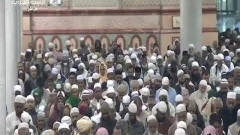 بكاء الشيخ علي الحذيفي في أواخر سورة التوبة من صلاة الفجر بالمسجد النبوي يوم الخميس ١-٥-١٤٣٩هـ