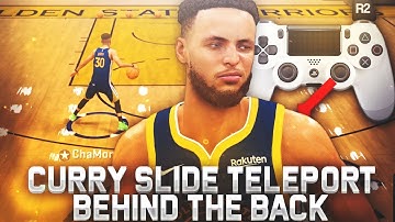GLITCHY TELEPORT DRIBBLE MOVE CURRY SLIDE NBA 2K20! CURRY SLIDE BEHIND THE BACK TUTORIAL NBA 2K20