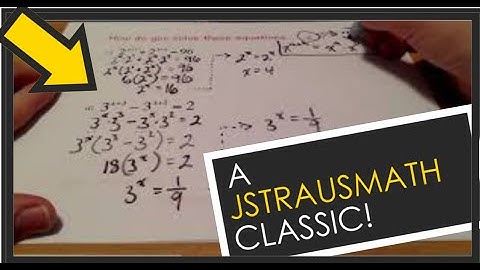 Solving Exponential Equations (Part II)