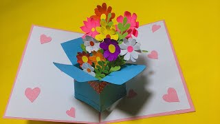 Flowerpot pop up card tutorial | Handmade Gift card tutorial | DIY greeting card | DG Handmade