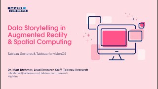 TC24: Data Storytelling in Augmented Reality & Spatial Computing
