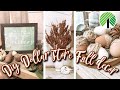 🍁DOLLAR STORE FALL DECOR DIY | *EASY* Farmhouse Fall decor Ideas | DIY acorns | Textured Clay Vase
