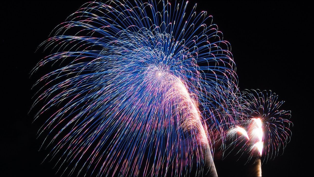 4K】2019 全国新作花火競技大会 No.20「ドリッピング・アート」太陽堂