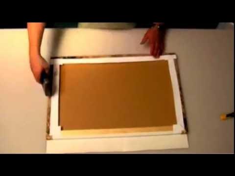 Paint by Numbers: How to Stretch your Canvas on a DIY Wooden Frame 