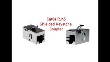 Cat6a RJ45 Shielded Keystone Coupler P#15-660-180SH