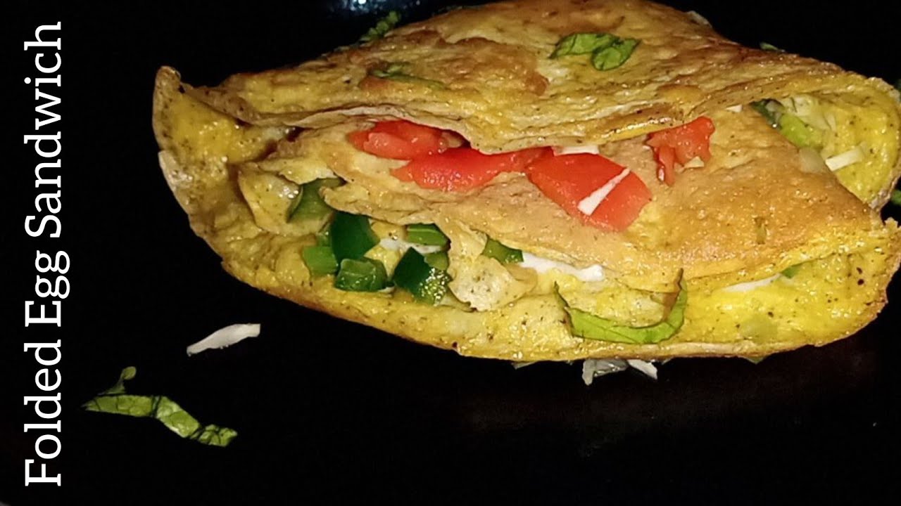 Folded Egg SandwichTIKTOK Recipe BreakfastTortilla Egg SandwichEgg