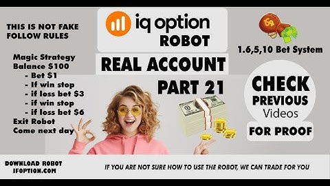 IQ Option Robot Real Account Part 21 - download from www.ifoption.com