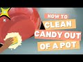 How to clean Hard Candy out of a Pot | Cleaning your pot after making Candy Apples| #Tutorial #Howto
