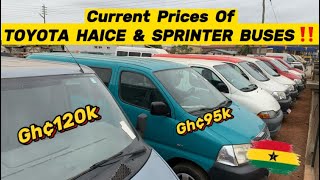 Current Prices Of Toyota Hiace & Mercedes Benz (Sprinter) Buses. CRAZY PRICES ‼️😱😰. #2024