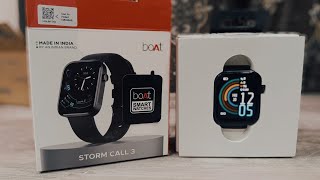 boAt Storm Call 3 w/Turn by Turn Navigation | Smart Watch @1099/- | boAt Smart Watch Black Unboxing