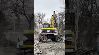 Демонтаж фундамента JCB 160W