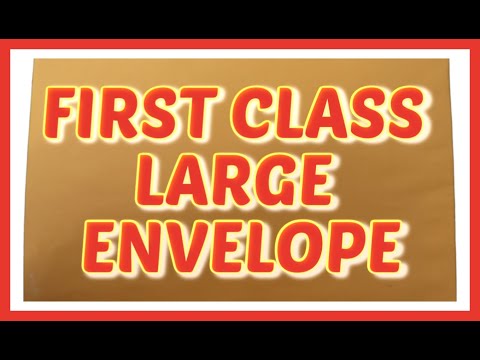 HOW TO SEND &MAIL FIRST CLASS LARGE ENVELOPE thru POST OFFICE| DOMESTIC only USA