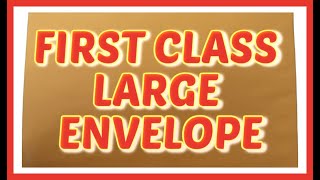 HOW TO SEND &MAIL FIRST CLASS LARGE ENVELOPE thru POST OFFICE| DOMESTIC only USA