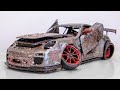Restoration Abandoned Porsche 911 GT3 RS Tuning Model Car
