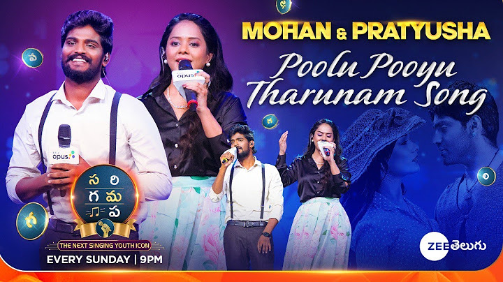Mohan Kumar & Pratyusha Full Performance | SAREGAMAPA - THE NEXT SINGING YOUTH ICON | Sun @ 9PM